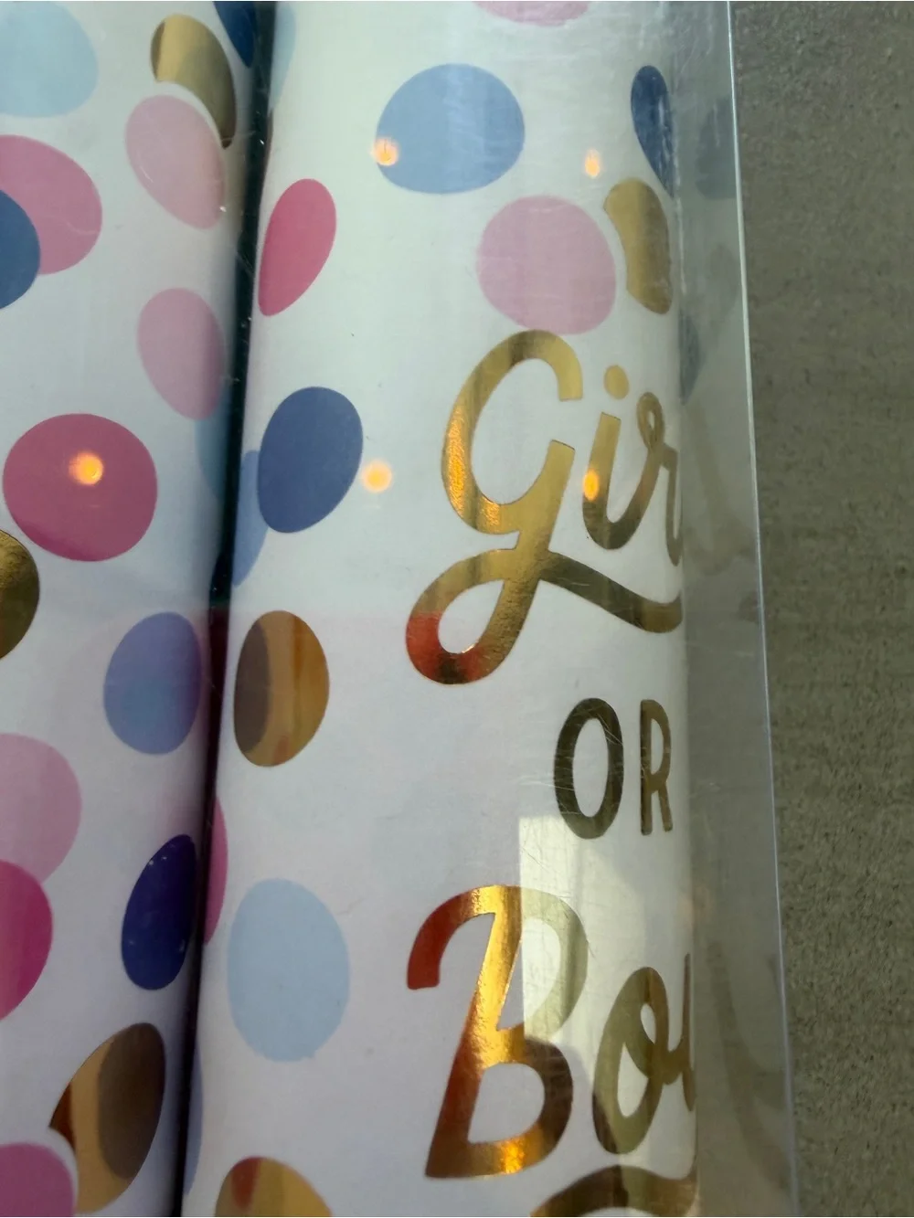 Pink Confetti Gender Reveal Confetti Poppers - Set of 2 in fun pink & blue tubes